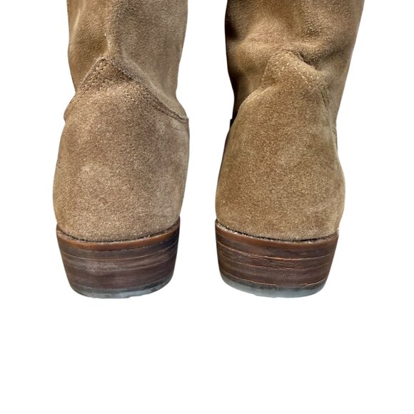 The Frye Company light brown tall suede boots women's size 6.5M - Picture 9 of 13